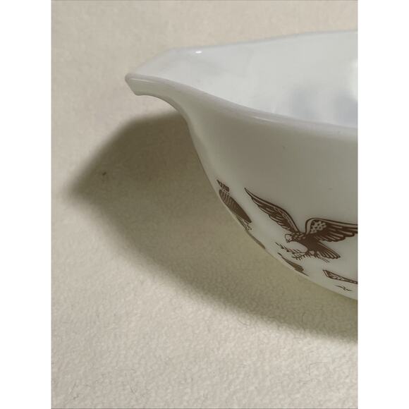 Vintage 1960's PYREX Early American Cinderella Mixing Bowl #443 2.5 Quarts - Picture 3 of 6